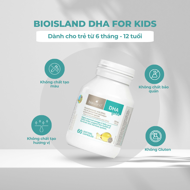 Ưu điểm nổi trội của DHA For Kids Bio Island