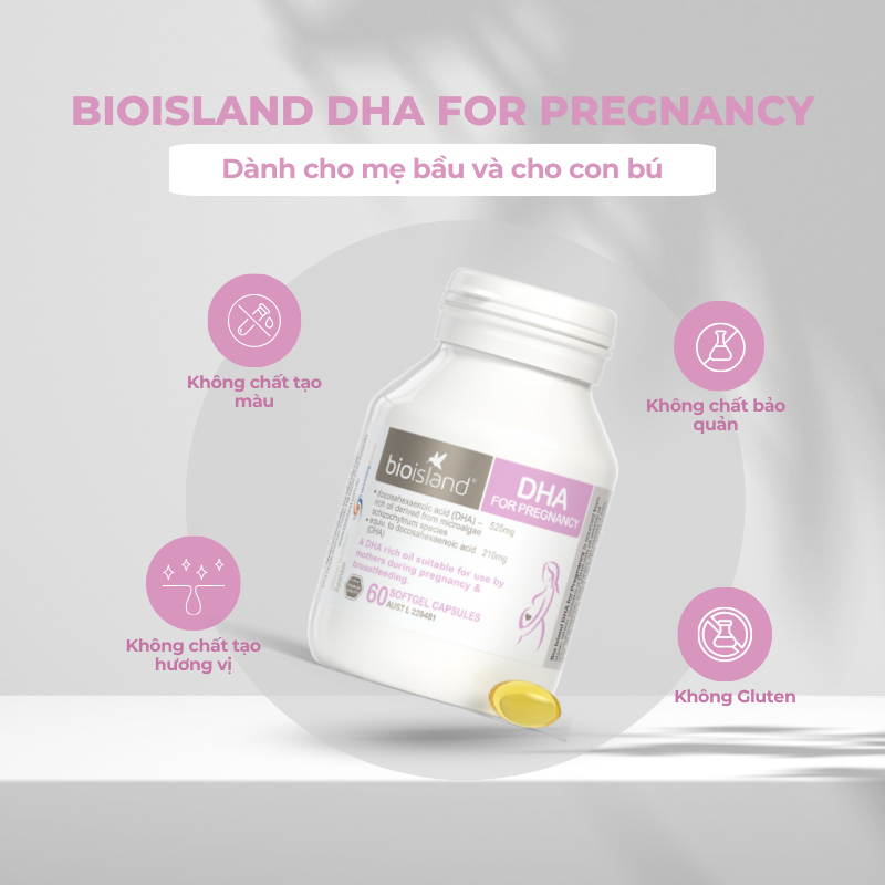 Bio island Pregnancy (DHA bầu) sự lựa chọn sản phẩm hàng đầu cho mẹ bầu