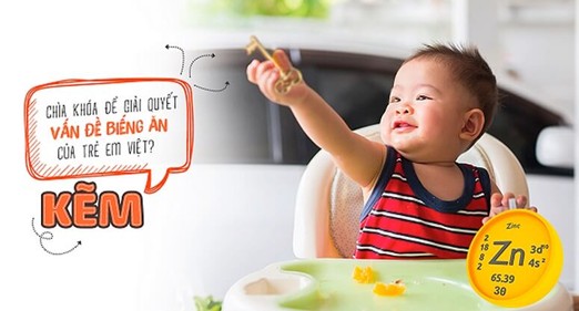Biếng ăn là lí do cho thấy dấu hiệu bé thiếu kẽm